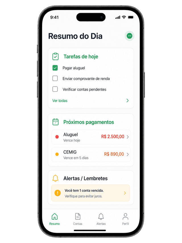 Tela de checklist de turno do Negócio Esperto com tarefas do dia